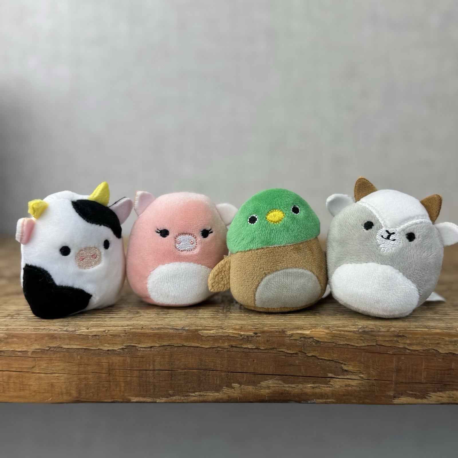 Squishmallow Squishville - Farm Squad (Goat,Pig,Cow&Duck) Bundle Mini 