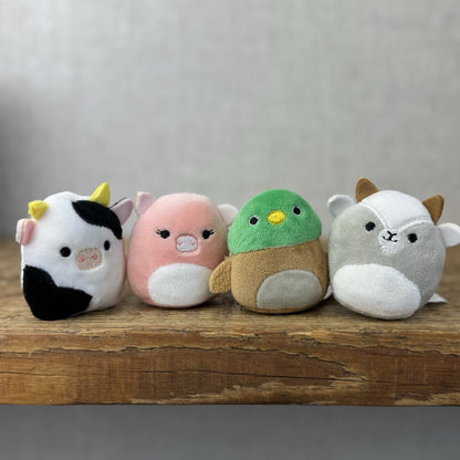 Squishmallow Squishville - Farm Squad (Goat,Pig,Cow&Duck) Bundle Mini 