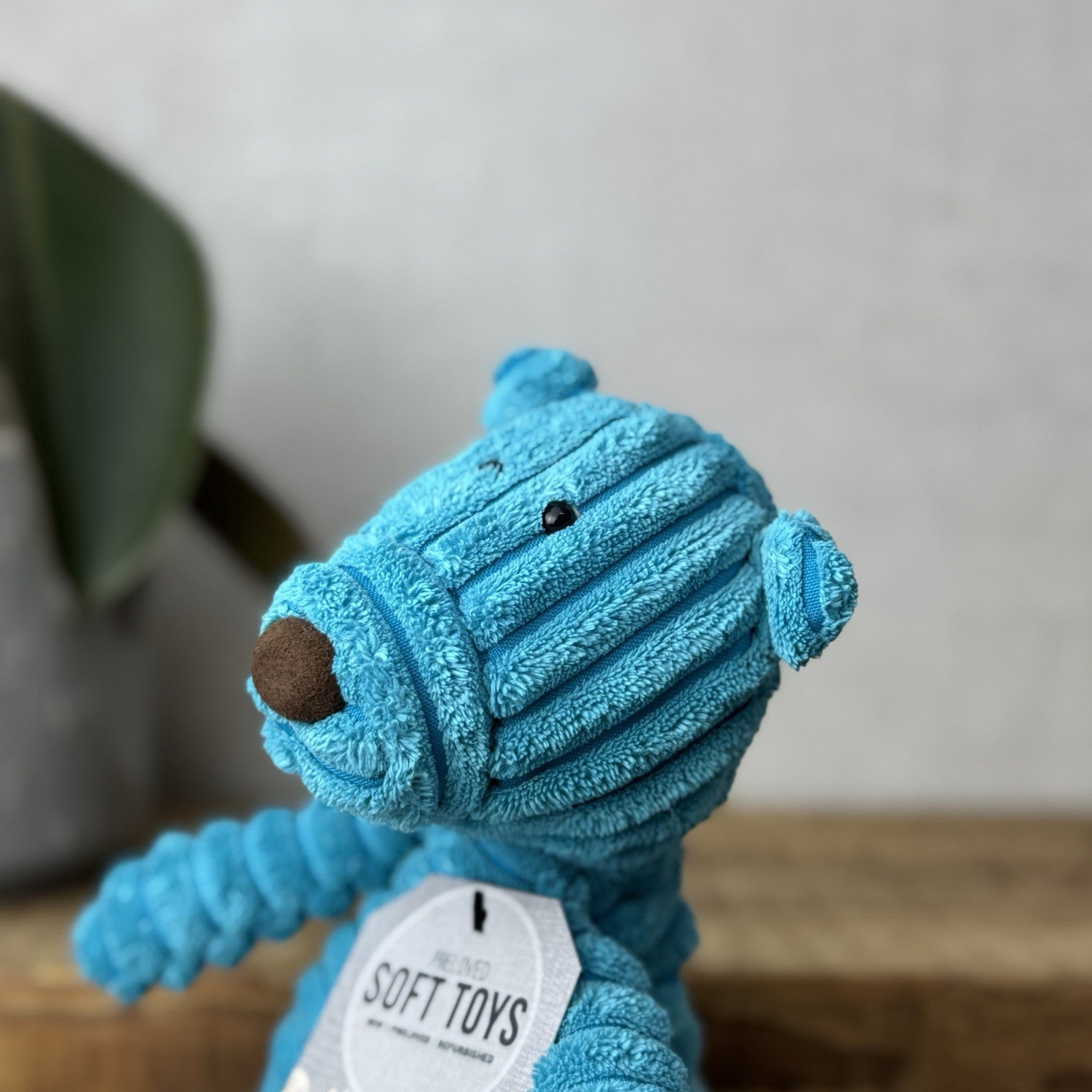 Jellycat Small Cordy Roy Ted Teddy Bear Blue Soft Toy Plush Beanie Retired 9”