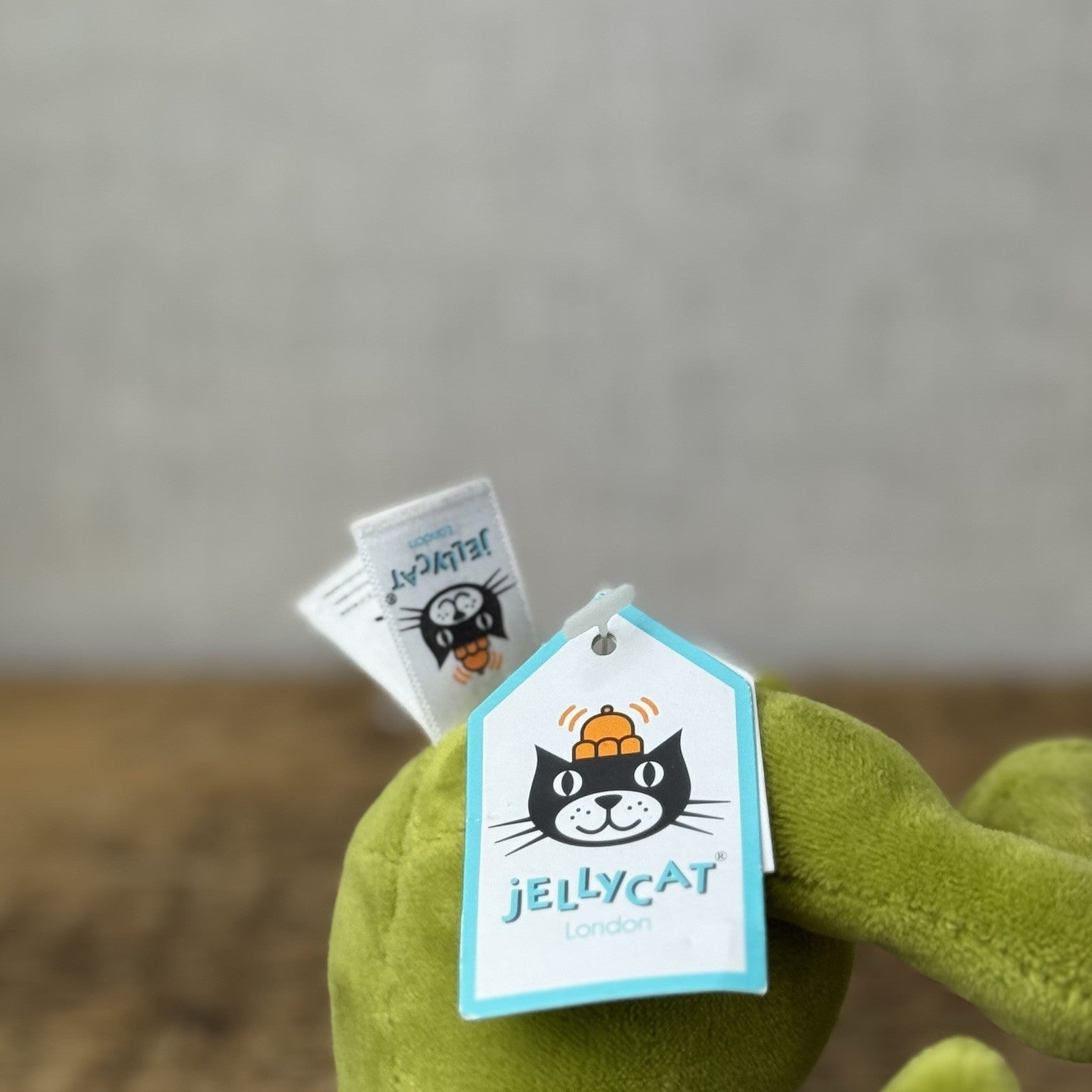 Jellycat Tad Tree Frog - Retired Velour Big Red Eye Beanie Mini Size With Tag 6”