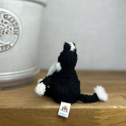 Jellycat Scat Cat Black Vintage Soft Toy Comforter Baby Kitten Black Plush 5"