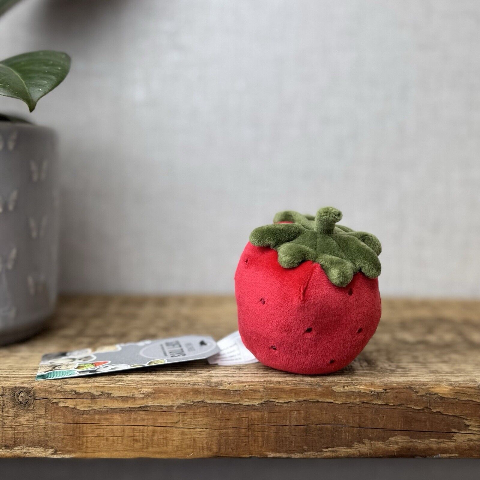 Jellycat Fabulous Fruit Strawberry - Soft Toy Play Food - Fruit Soft Toy 4”
