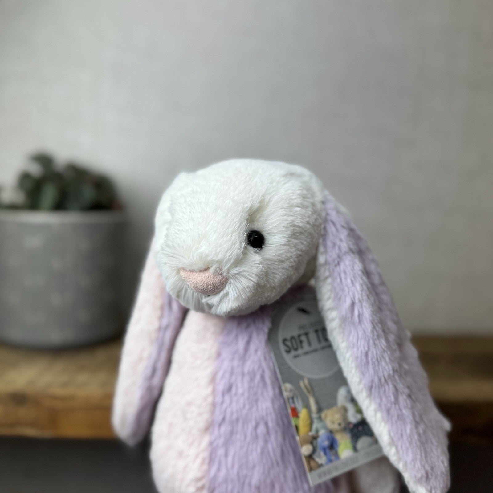 Jellycat Medium Bashful “patchwork” Bunny Rabbit - Custom Made Bunny Rabbit 12”
