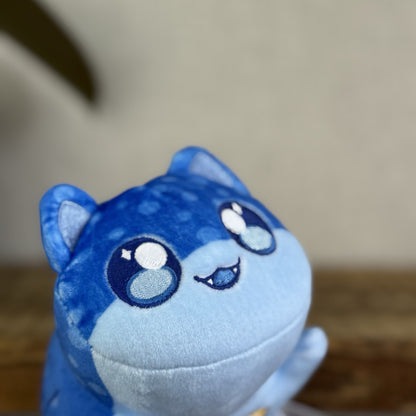 Aphmau MeeMeows - Sealife Litter Plush Whale Cat Blue Kawaii Cute 6"