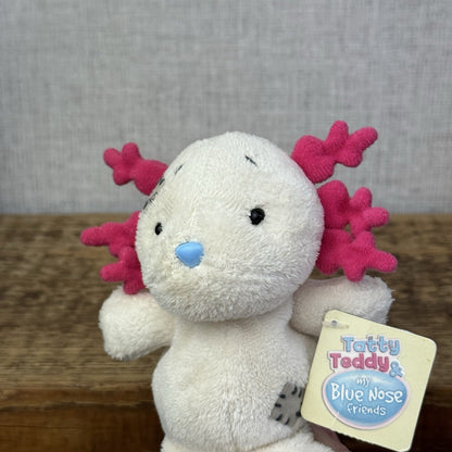 Blue Nose Friends Eduado The Axolotl White/pink Rare Collectible (imperfect Tag)
