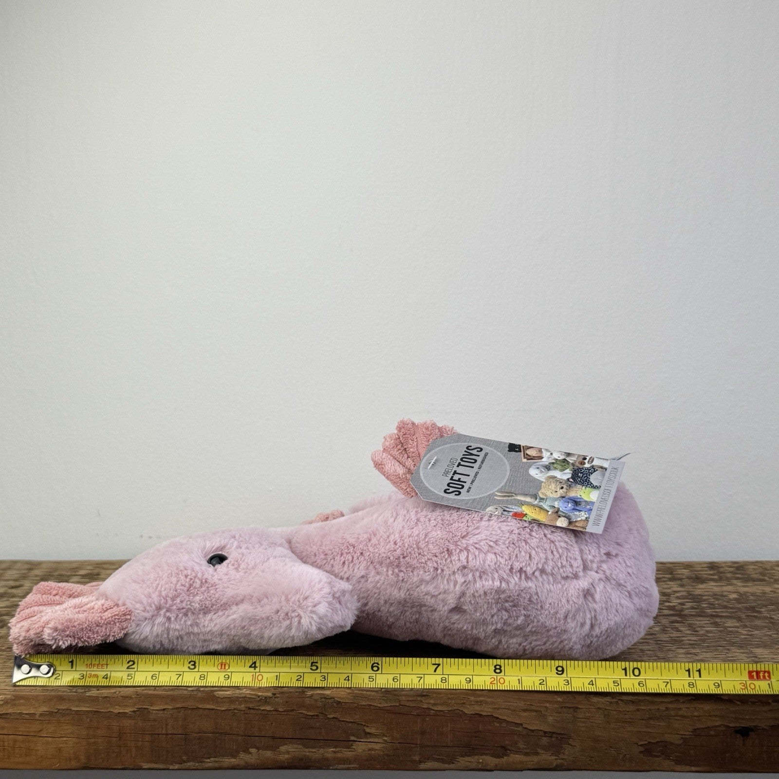 Jellycat Sienna Seahorse - Pink Medium Size Seahorse Beanie Retired 10"