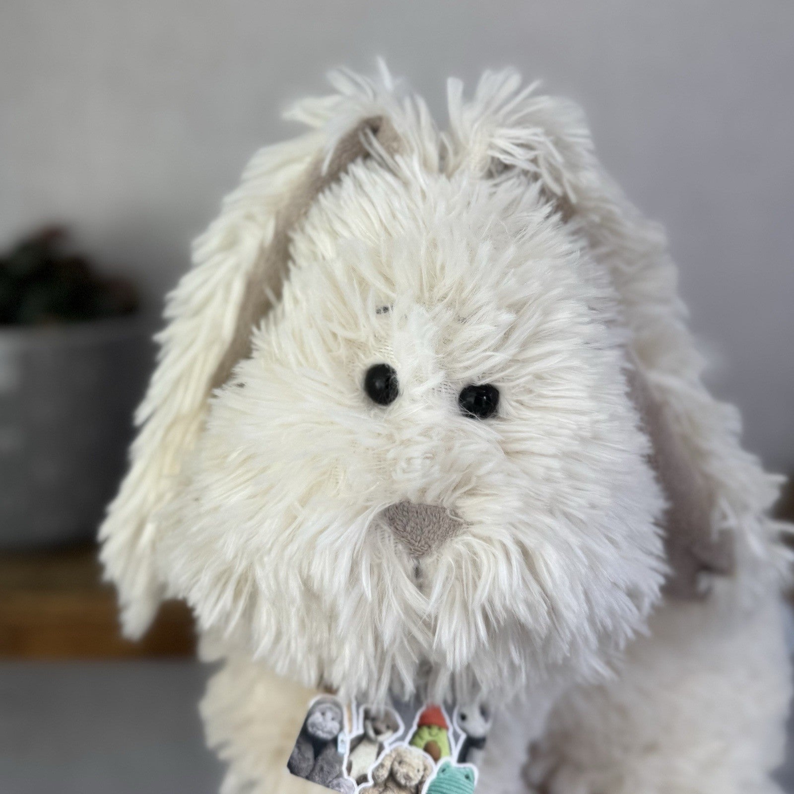 Jellycat Medium Truffles Bunny Rabbit - Large Cream Floppy Cushion Soft Vintage 