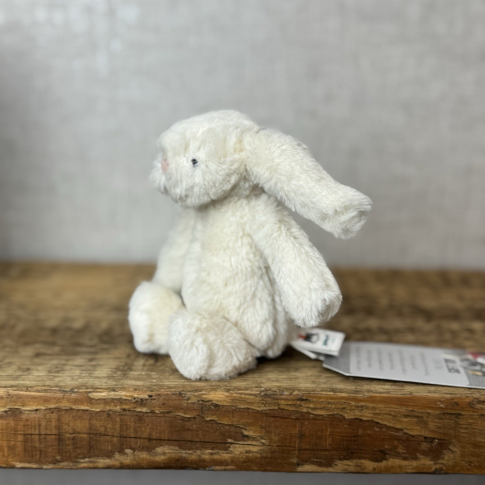 Jellycat Tiny Baby Bashful Cream Bunny - Miniature Plush Bunny Soft Toy 5”