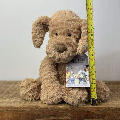 Jellycat Fuddlewuddle Puppy Medium - Light Brown Beige Dog NWOT Rare 8"