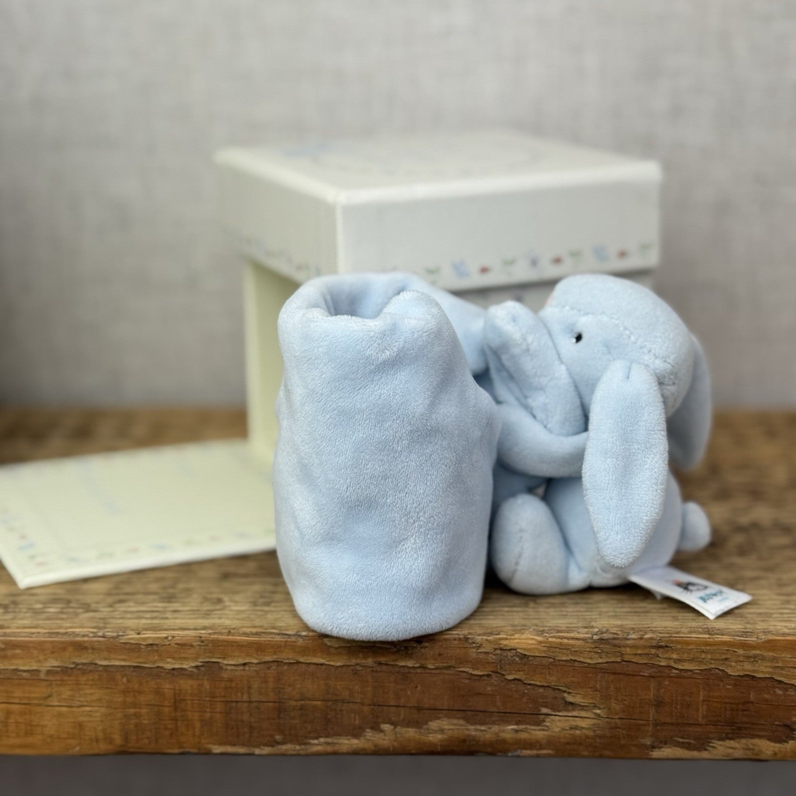 Jellycat My First Soother Blue Blue - New With Box Retired Velour Comforter