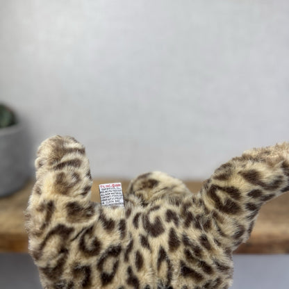 Ty 1991 Chi Chi Cheetah Leopard Plush Laying Down Vintage Floppy Cat 15”