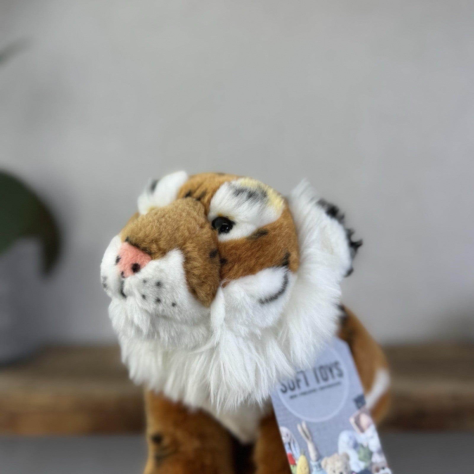 Keel Toys Tiger Plush - Small Tiger Soft Toy Realistic Wild Cat 8"