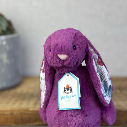 Jellycat Little Bashful Allium Bunny Custom - Blossom Bunny Purple Small NWT 8"