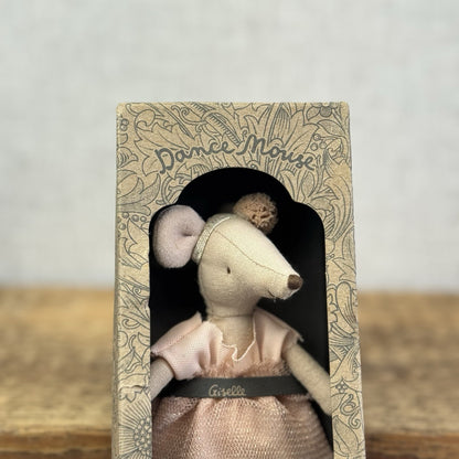 Maileg Small Dance Mouse Giselle ,Ballerina Mouse Soft Toy Magnetic Hand Retired