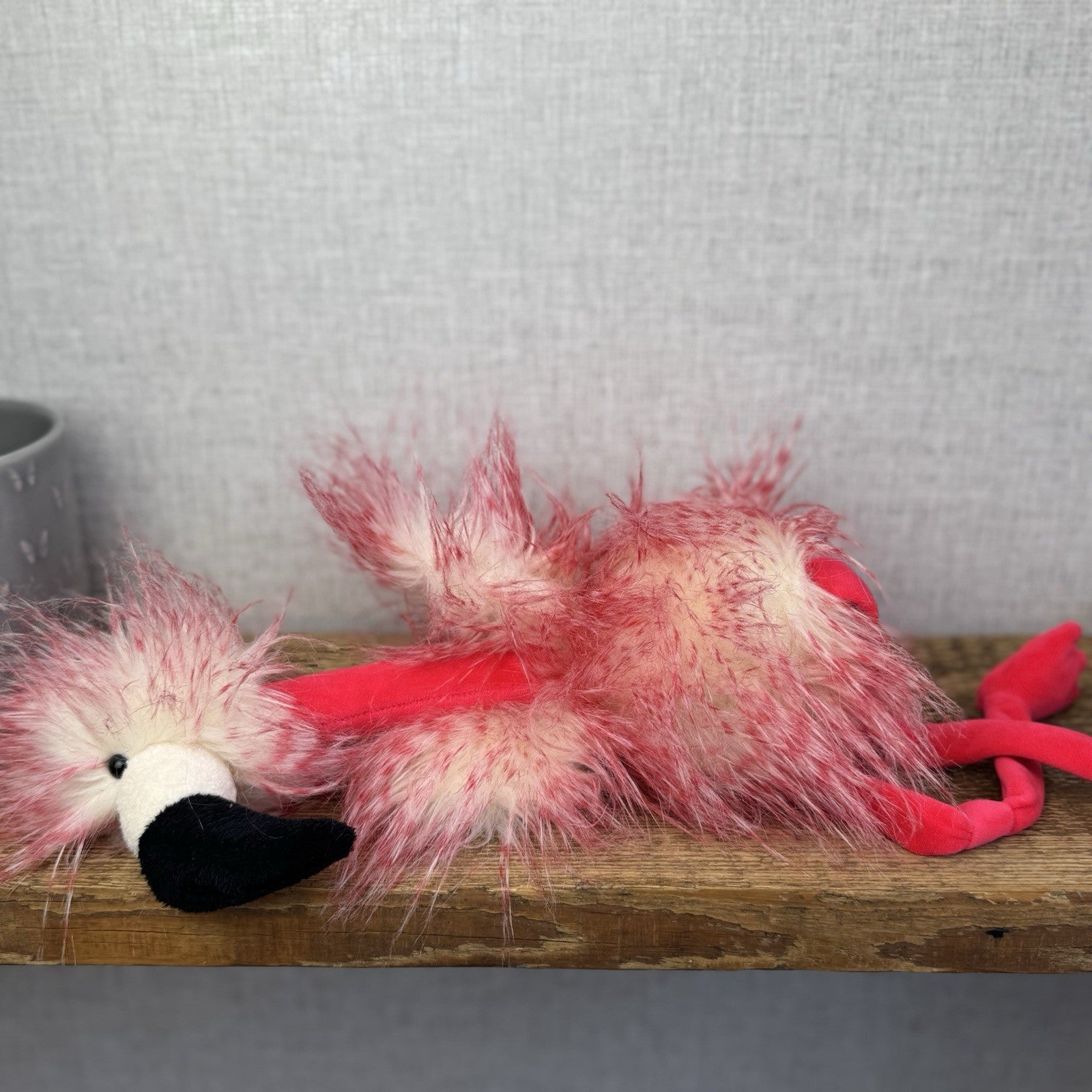 Jellycat Flora Flamingo - Large Fluffy Pink Bird Soft Toy Retired Rare 16"