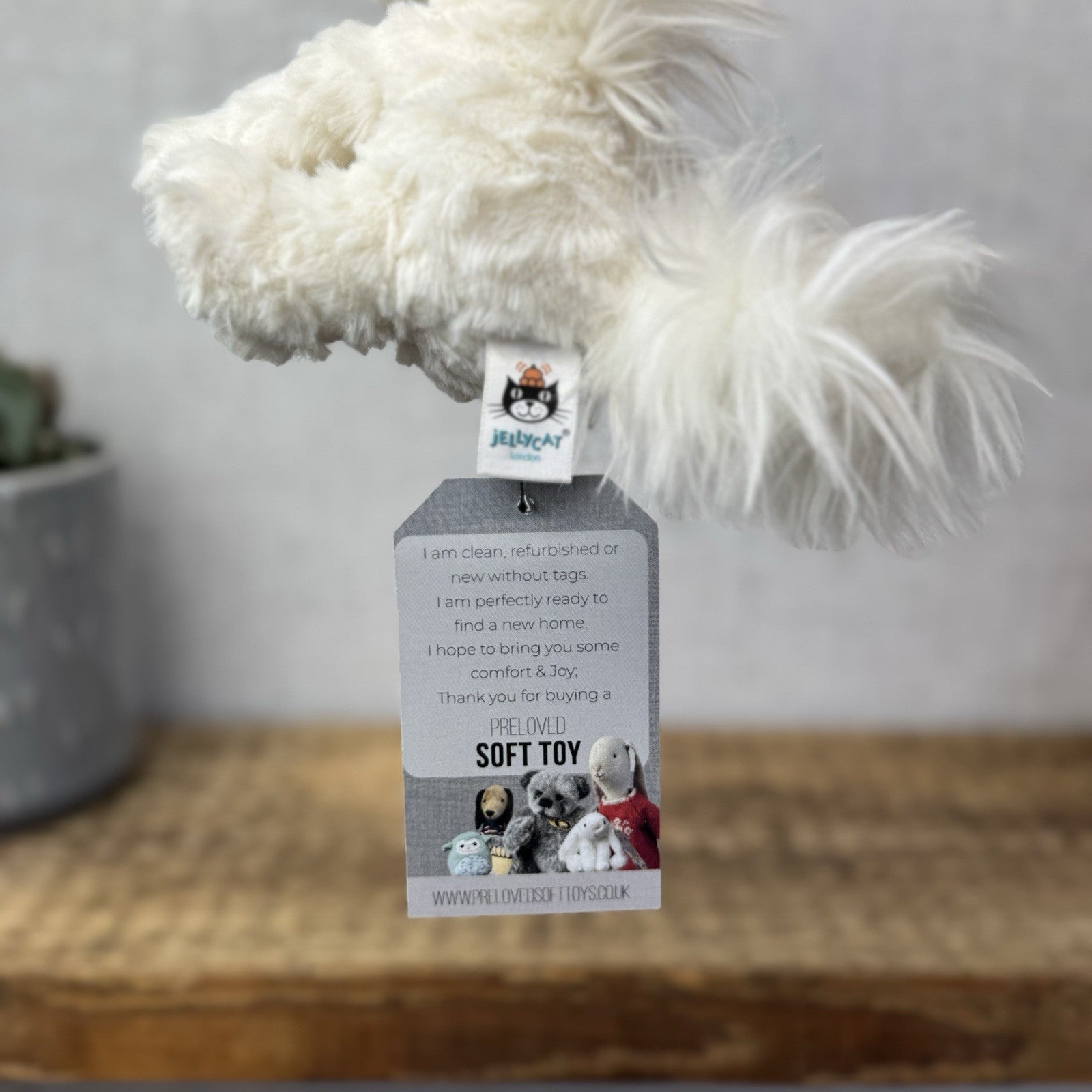 Jellycat Tiny Fuddlewuddle Unicorn- Tiny Baby Fluffy White & Silver Unicorn 5"