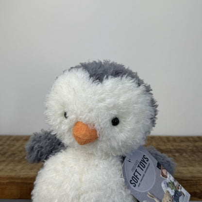 Jellycat Little Penguin - Fluffy Penguin Small Beanie Plush Retired 7"