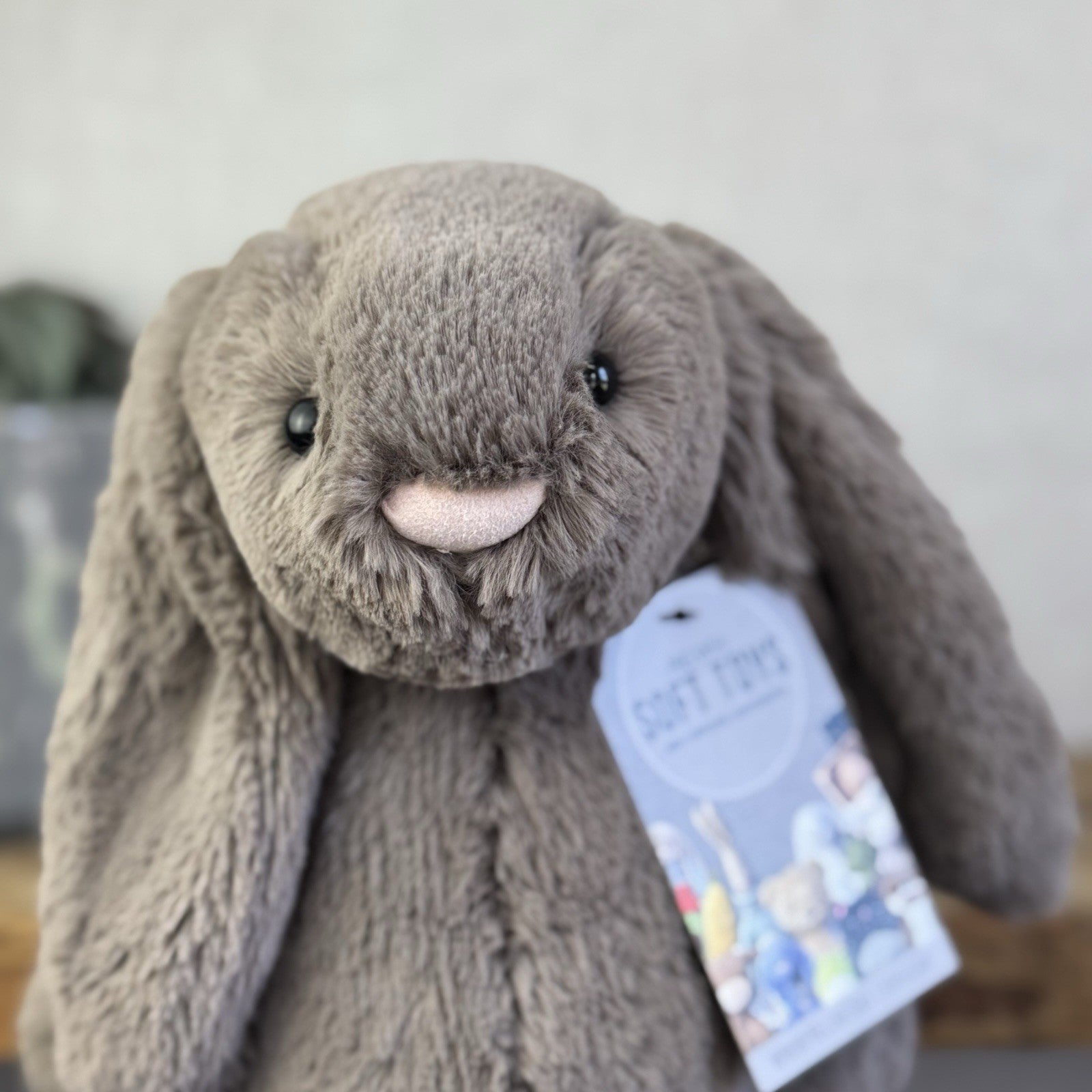 Jellycat Medium Truffle Bunny - Retired Brown Bunny Rabbit Beanie 12” (#2)