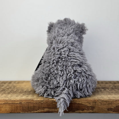 Jellycat Curvie Hippo - Grey Fluffy Beanie Chunky Hippo Plush Retired 9"
