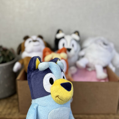 Cbeebies Bluey Tv Character Plush Bundle - Bluey, Bingo, Winston, Muffin, Lila