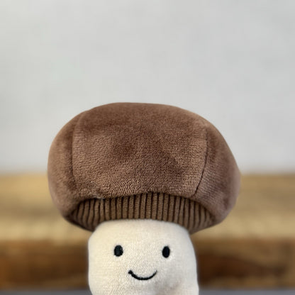 Jellycat Vivacious Mushroom - Mini Velour Mushroom Soft Toy Food Play NWOT 4"