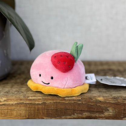 Jellycat Pretty Patisserie Dome Framboise Collectible Plush - Small Pink Cake 5"