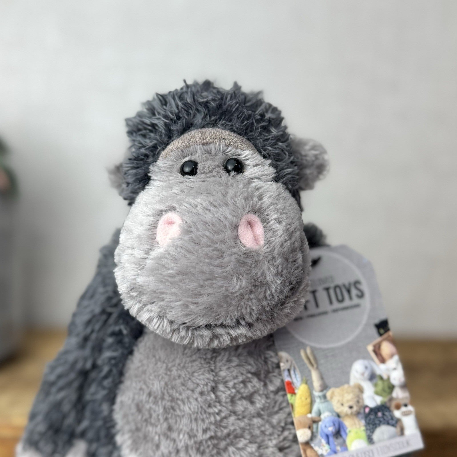 Jellycat Small Bunglie Monkey - Bunglie Grey Gorilla Vintage Soft Toy Rare 10"