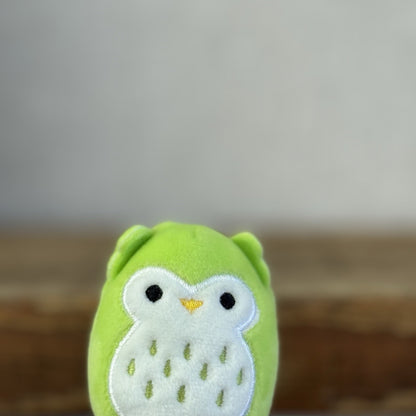 Squishmallow Squishville - Owen Owl Lime Green Squishville Tiny 2" (#2)
