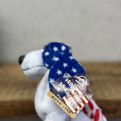 Applause Hush Puppy Proud To Be American Basset Hound Beanie New With Tags Rare