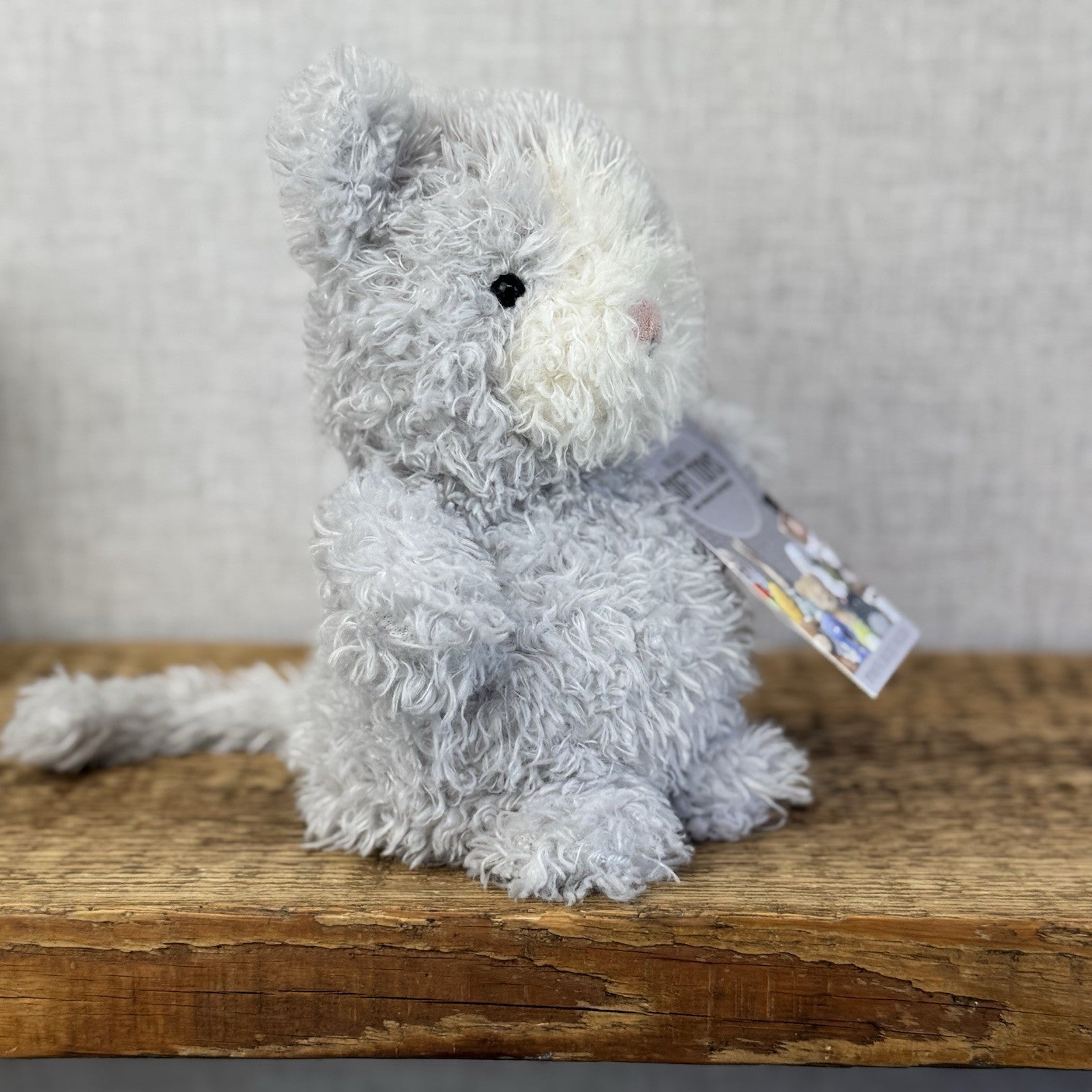 Jellycat Little Kitten - Small Grey Beanie Kitten Cat Retired Rare Small 7"