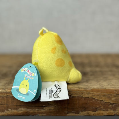 Squishmallow Micromallow With Tag - Zarina Yellow Alien Soft Toy Squish New 3"