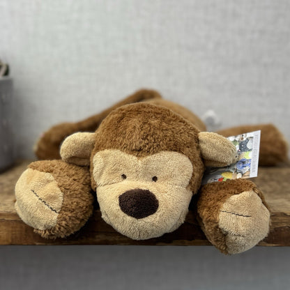 Marks & Spencers Large Plush Soft Toy Vintage Monkey Beanie M&S 8339249