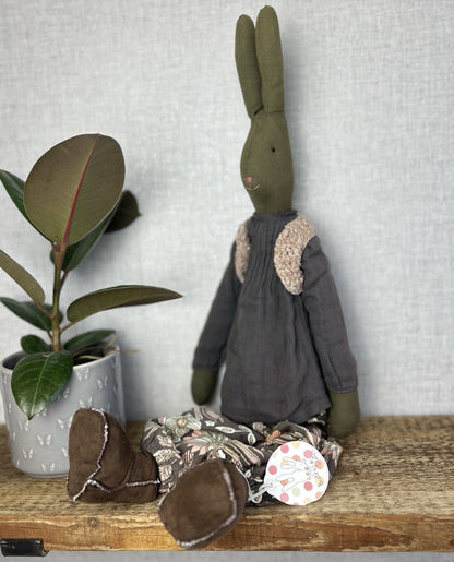 Maileg Large Diana - Large Brown Bunny Diana - Retired 2011 - Brown Bunny