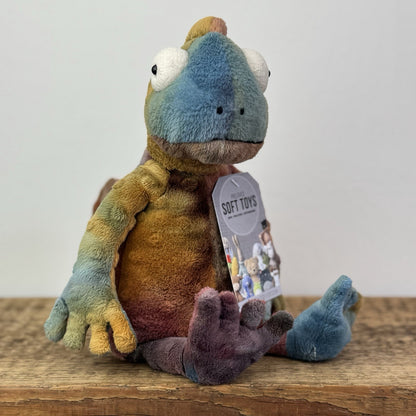 Jellycat Colin Chameleon - Jellycat Multicoloured Lizard Soft Toy - Medium 12"