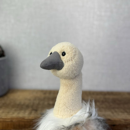 Aurora Luxe Boutique Sadira Ostrich - Fluffy Beanbag Plush 15”ZSL Collaboration