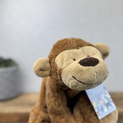 Marks & Spencers Large Plush Soft Toy Vintage Monkey Beanie M&S 8339249