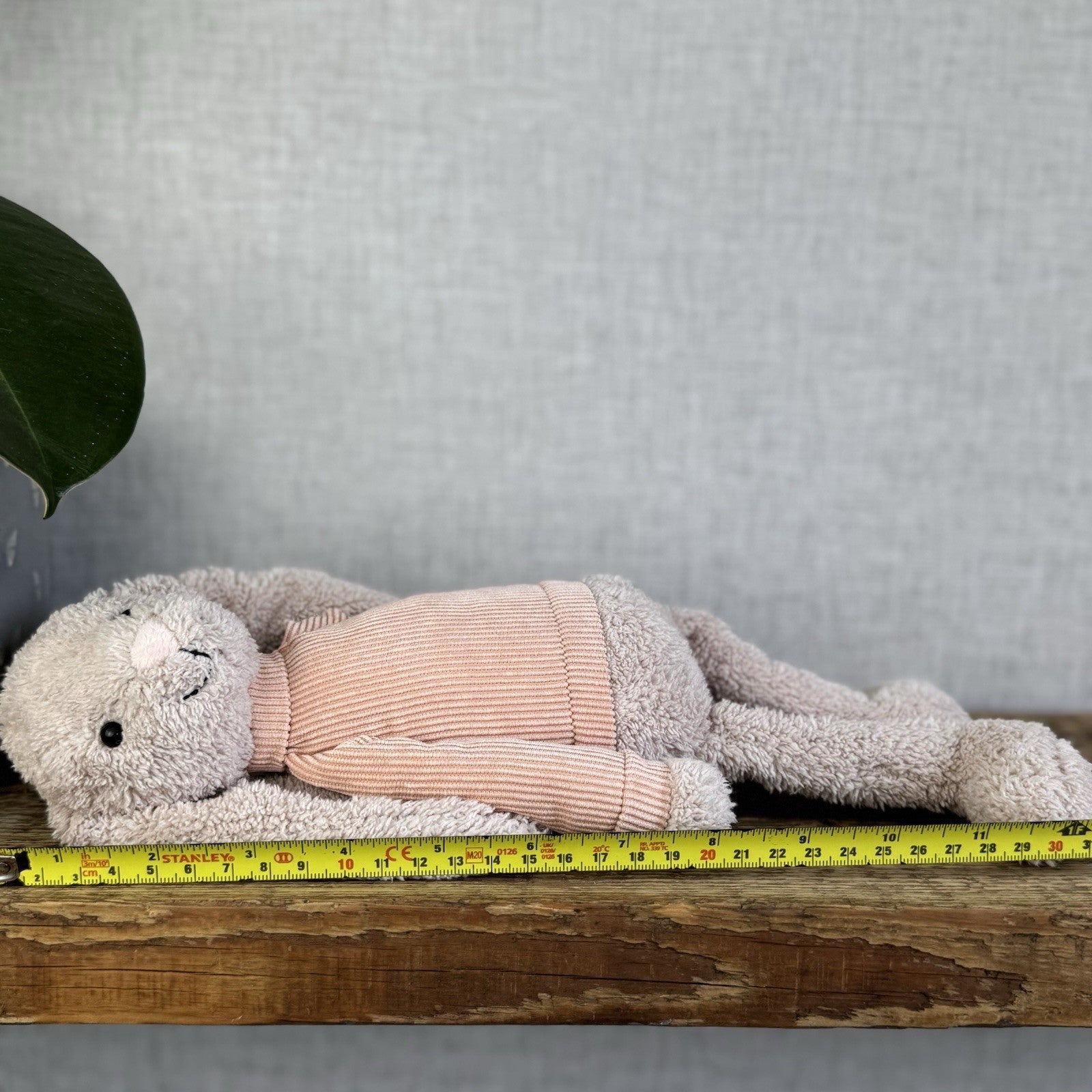 Jellycat Jumble Bunny - Cute Rabbit Plush In Pink Jumper Retired Rare Beanie 12”