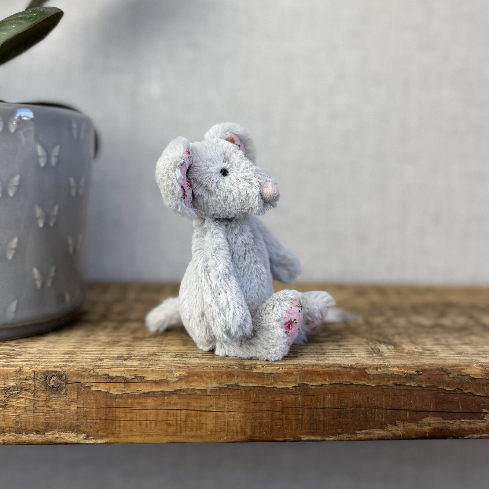 Jellycat Tiny Bashful Baby Blossom Mouse - Tiny Mouse Floral Ears Collectible 5"