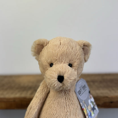 Jellycat Bashful Honey Bear - Medium Bashful Bear Light Brown Bear 12"