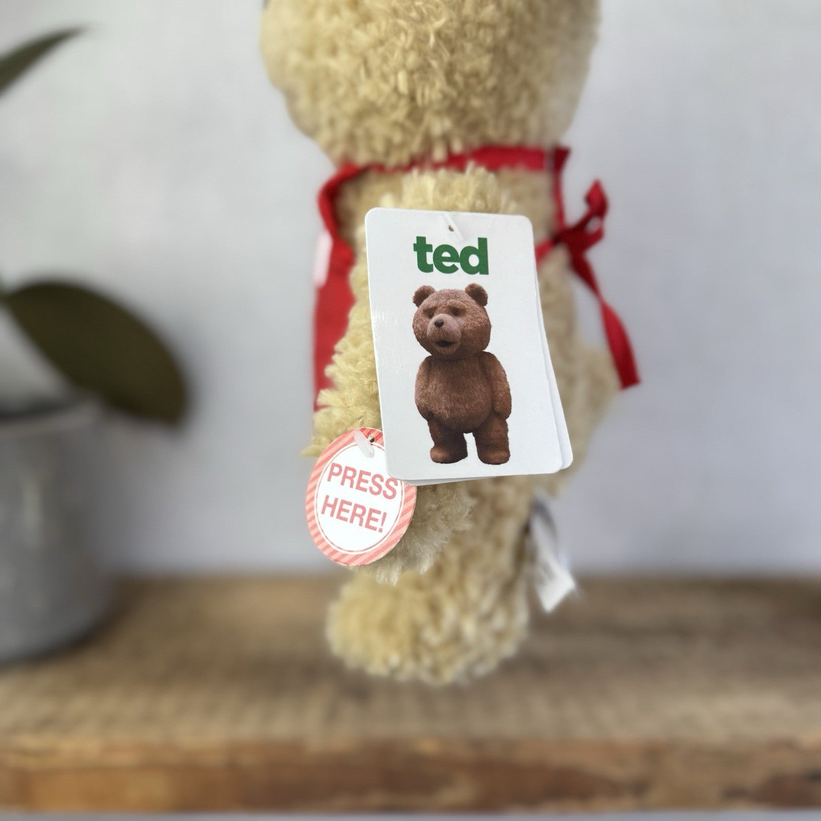Ted Movie Bear - Talking Soft Toy With Tags Not Explicit Version 2013 Edition