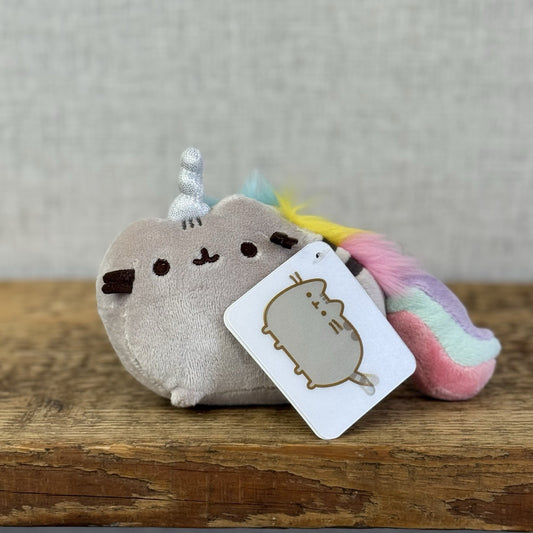 Gund Pusheen Cat - Pusheenicorn Keyring/bag Charm Brand New With Tags 5”