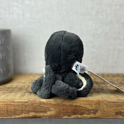 Jellycat Baby Inky Octopus - Tiny Black Octopus Plush Retired Sea Creature 5"