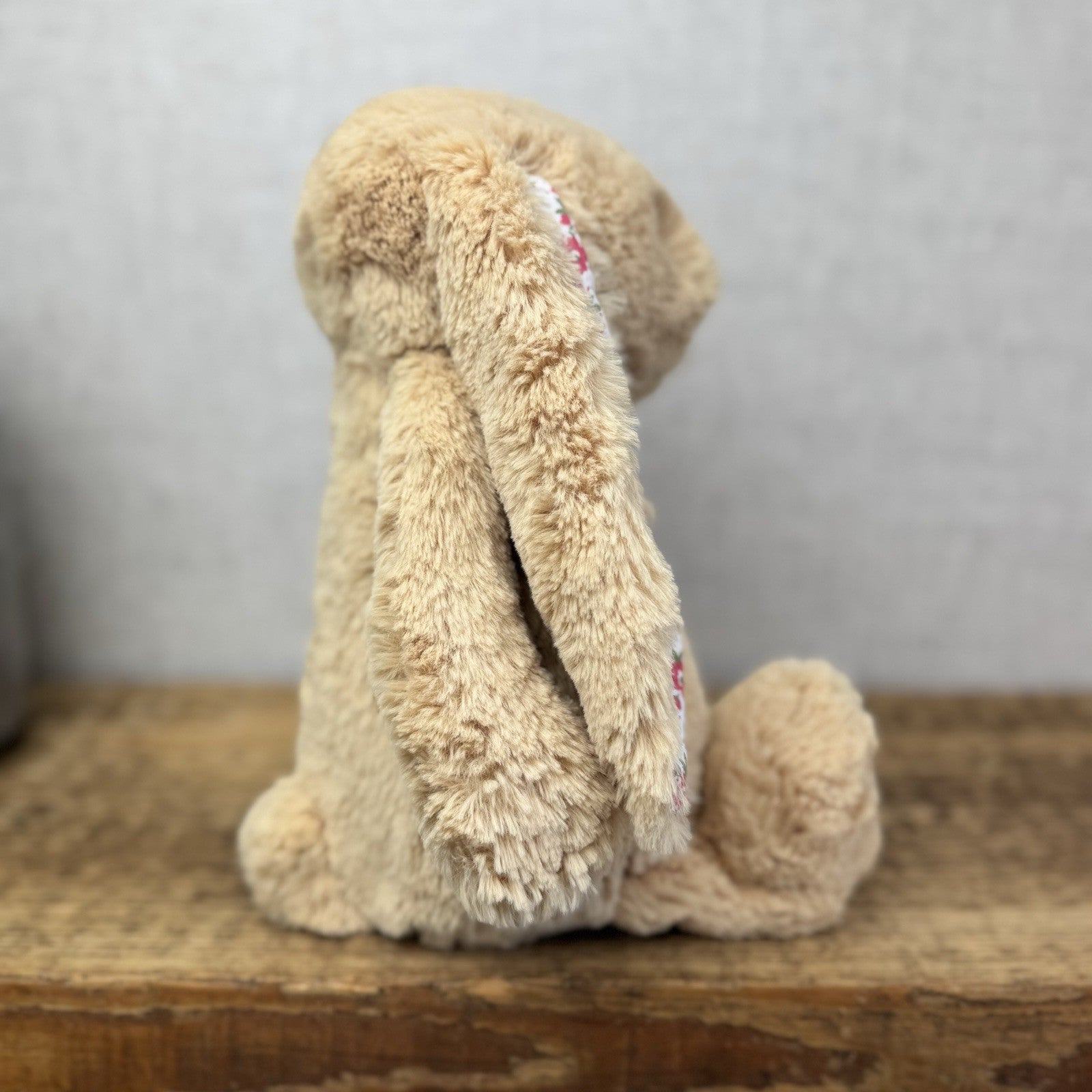 Jellycat Medium Bashful Honey “Blossom” - Rare Medium Honey With Custom Ears 12”