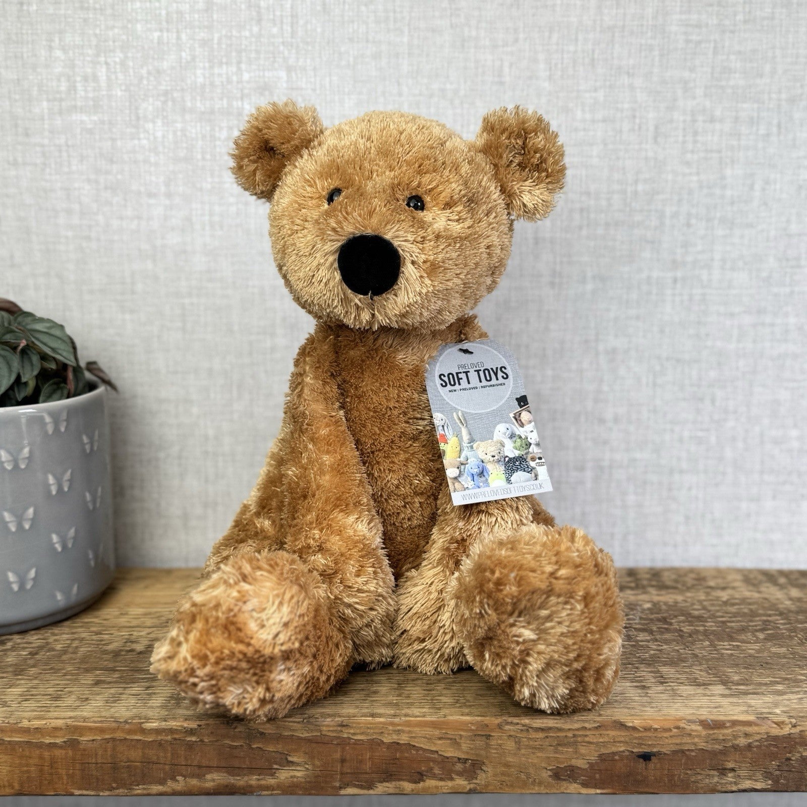 Jellycat Large Tumbler Bear - Large Scruffy Cute Bear Soft Toy Plush Vintage 16”