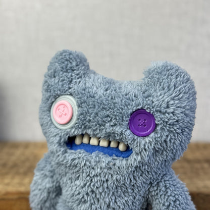 Fuggler Snuggler Edition Grey Indecisive Monster Button Eyed Funny Ugly Monster 