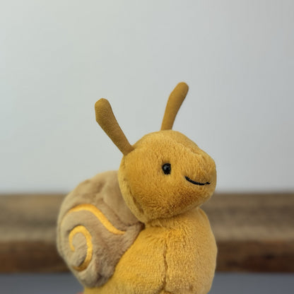 Jellycat Sandy Snail - Retired Small Yellow Snail Soft Toy Beanie Rare 6"