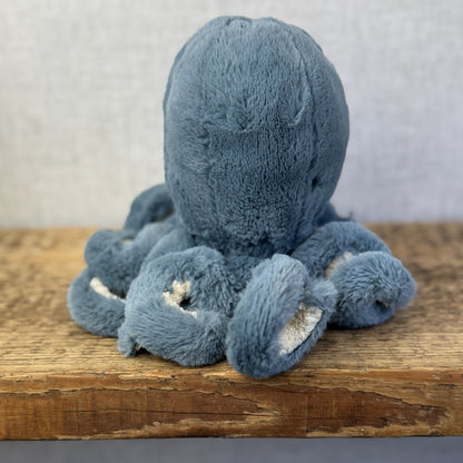 Jellycat Little Storm Octopus - Retired Small Dark Blue/Teal Octopus Soft Toy 8”