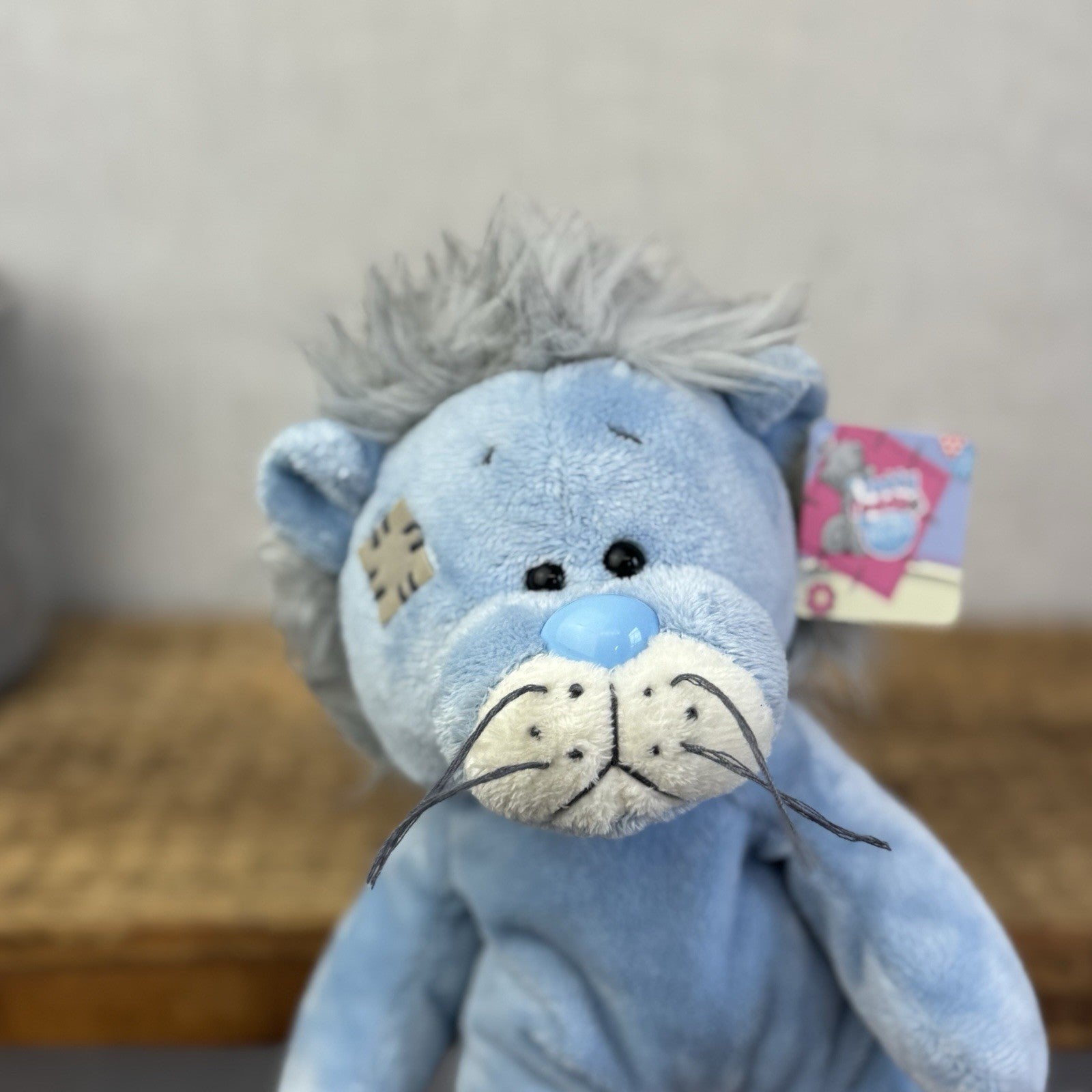 Blue Nose Friends Rocky The Lion - Floppy Blue Lion New With Tags Retired Plush