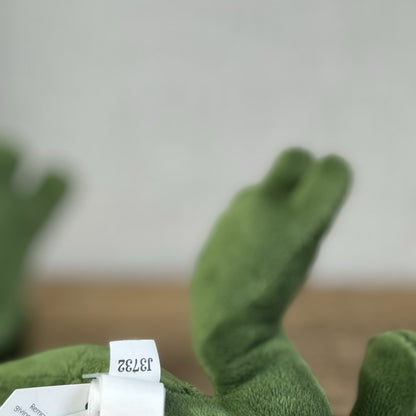 Jellycat Little Frederick Green Frog Prince Gold Crown - New With Tags 