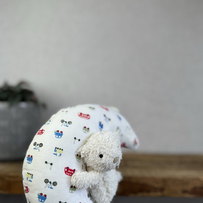 Jellycat Bedtime Bear Musical Pull - Cream Bear Moon Stars Lullaby Retired Rare